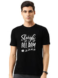 Round Neck T-Shirt (Black, S)