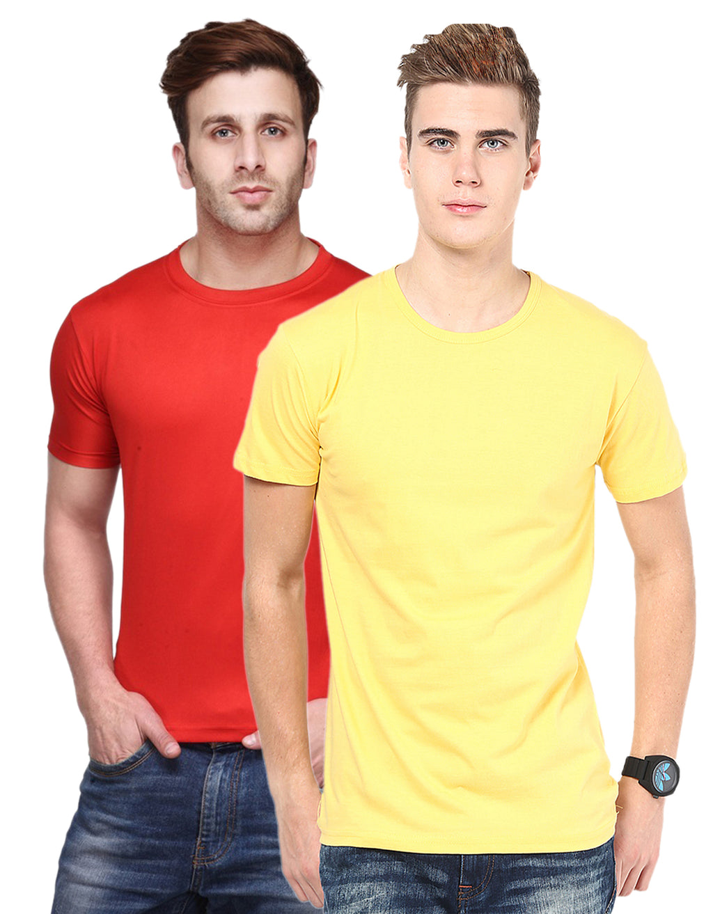 Ketex Round Neck Men's Polyester Blend Dri Fit T-Shirts (Pack of 2)