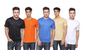Ketex Polyester Dri-Fit Half Sleeves Round Neck T-Shirt ( Pack of 4 )