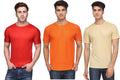 Ketex Round Neck Men's Polyester Blend Dri Fit T-Shirts (Pack of 3)