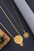 Mangalsutra Ki Mala Design With Moti Chen Ladi Lomg and short Combo Set [ BUY 1 GET 1 FREE ]